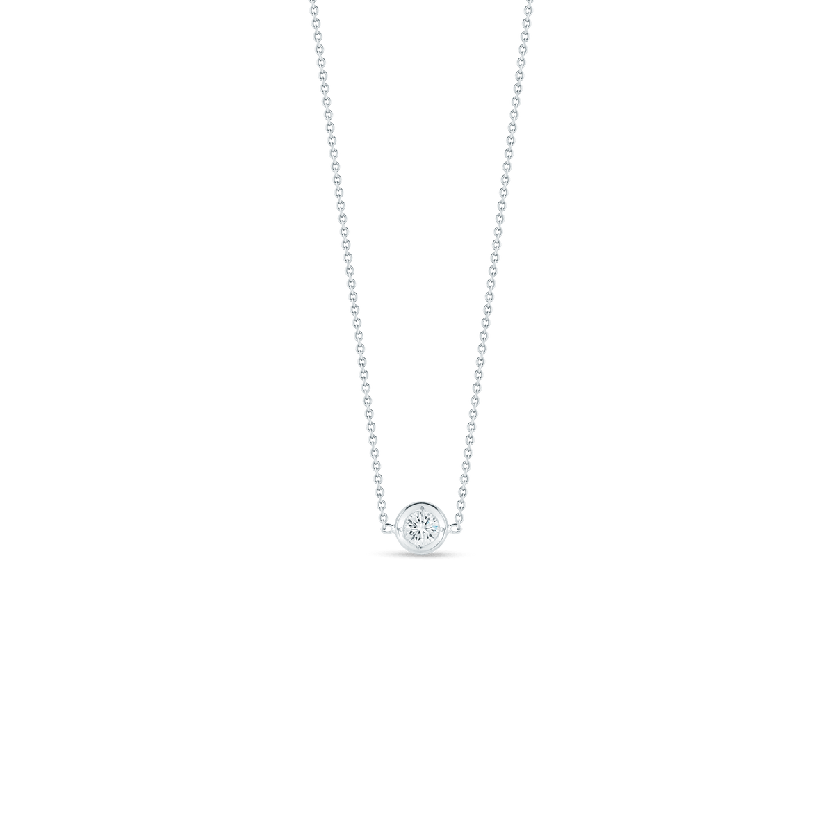 18W DIAMONDS BY THE INCH SINGLE STATION NECKLACE