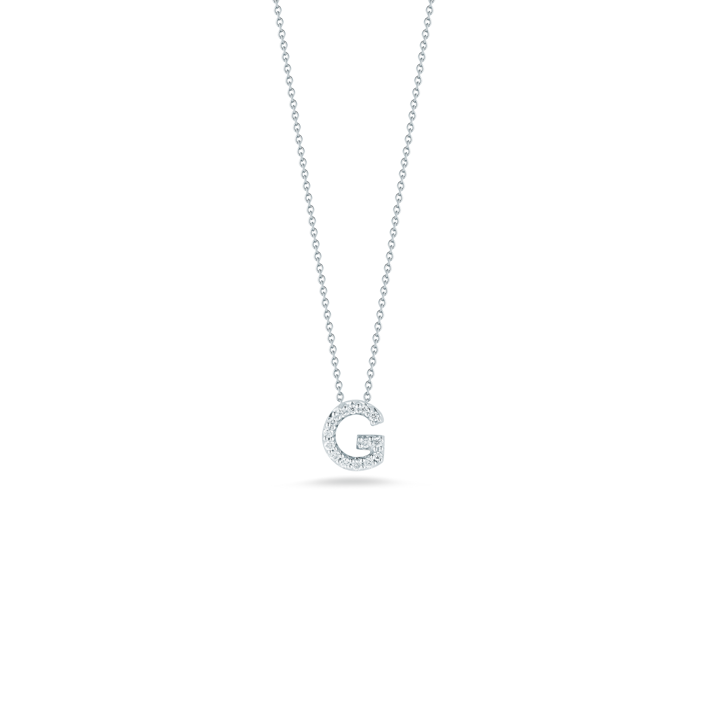 18KW TINY TREASURES DIAMOND LOVE LETTER NECKLACE