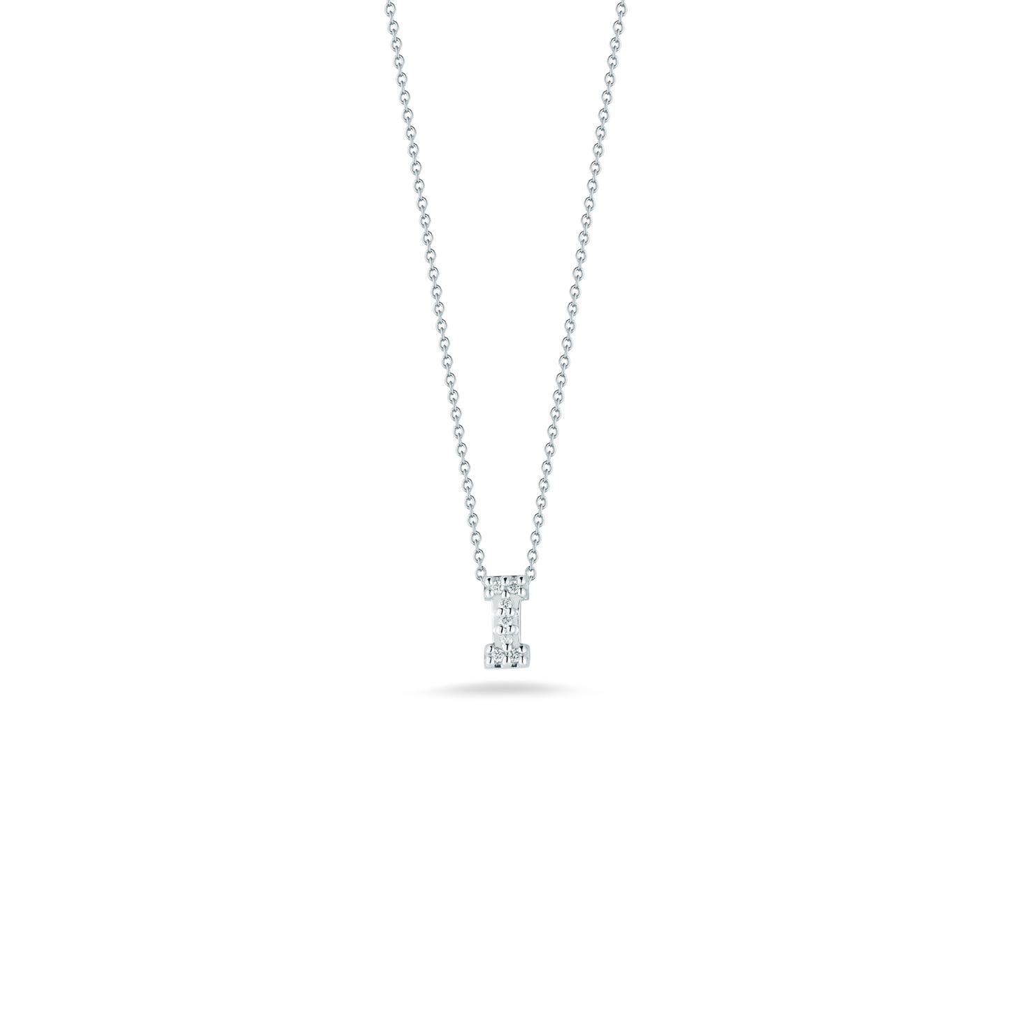 18KW TINY TREASURES DIAMOND LOVE LETTER NECKLACE