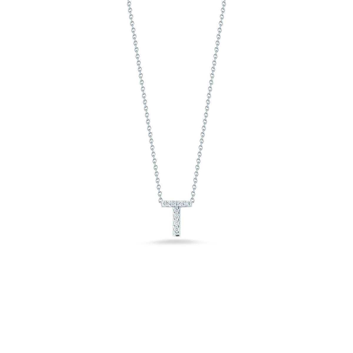 18KW TINY TREASURES DIAMOND LOVE LETTER NECKLACE