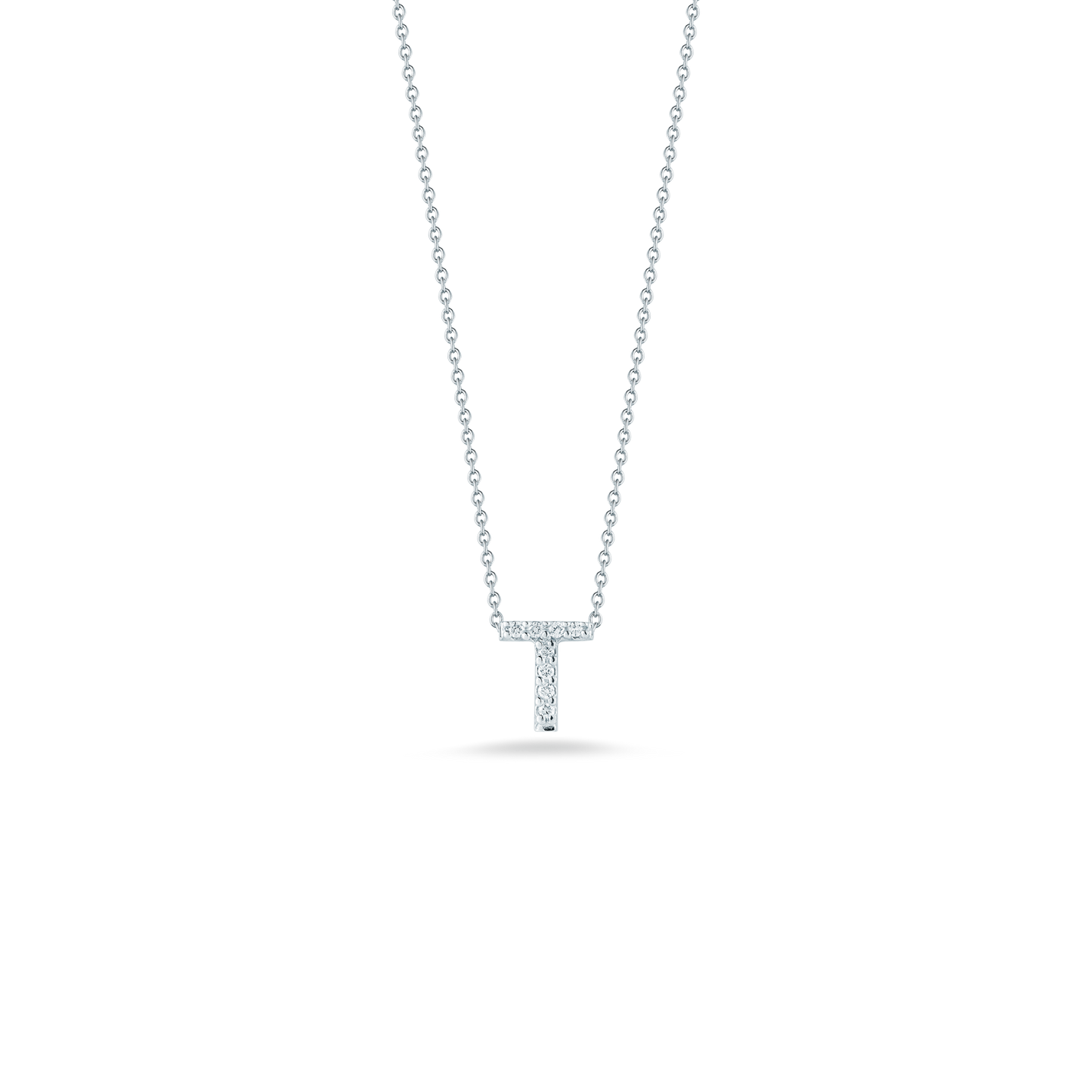 18KW TINY TREASURES DIAMOND LOVE LETTER NECKLACE