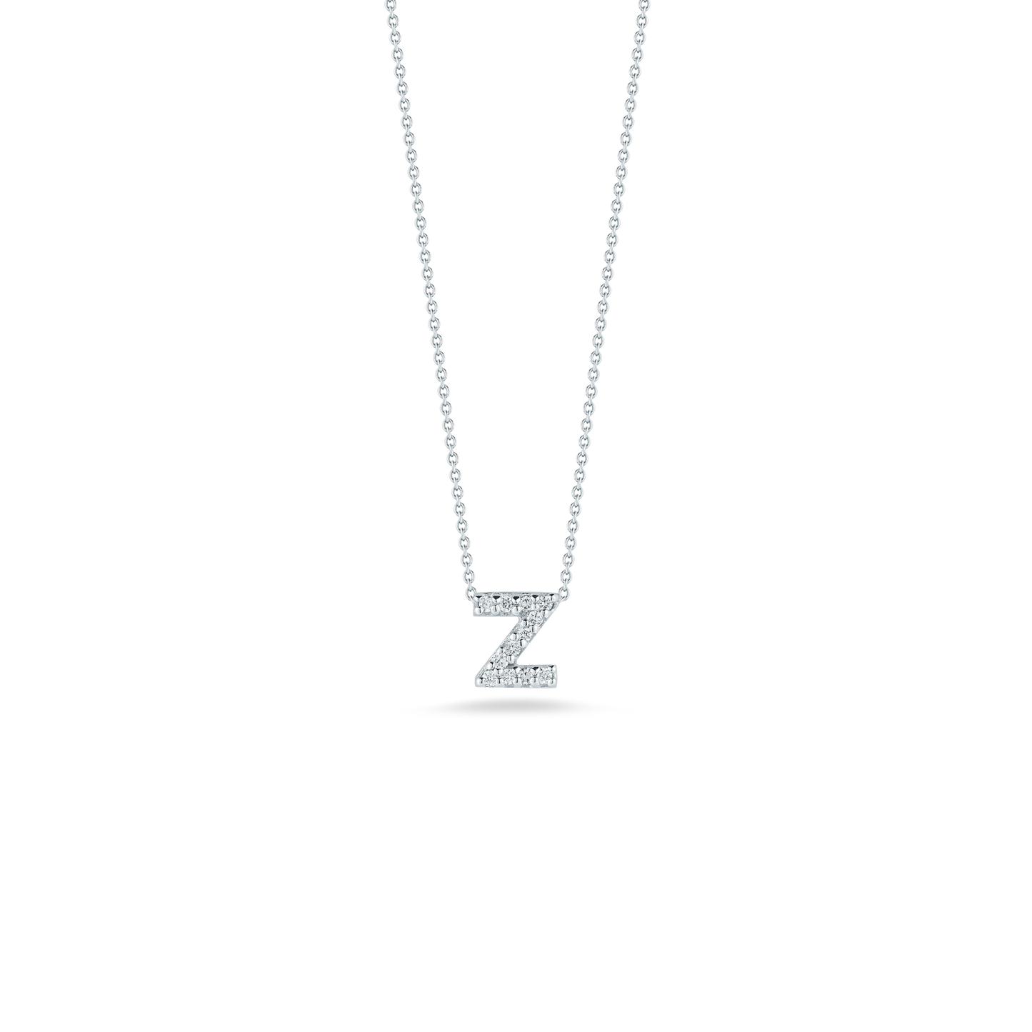 18KW TINY TREASURES DIAMOND LOVE LETTER NECKLACE