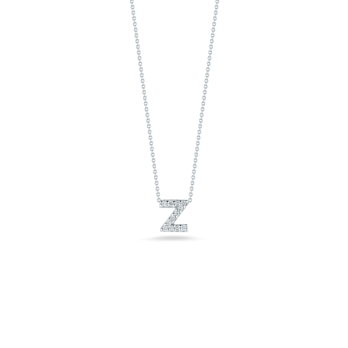 18KW TINY TREASURES DIAMOND LOVE LETTER NECKLACE