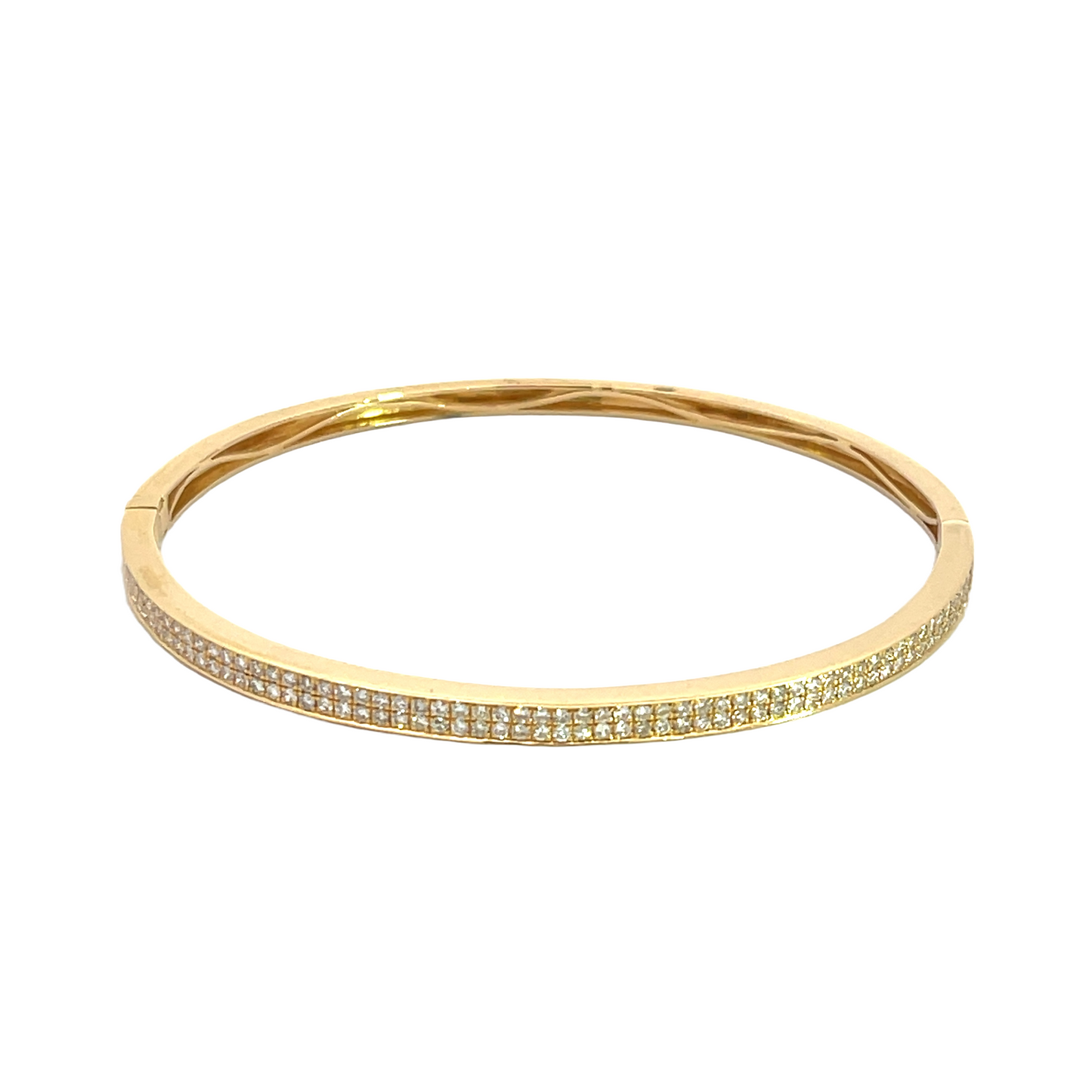 18KY DIAMOND BANGLE BRACELET