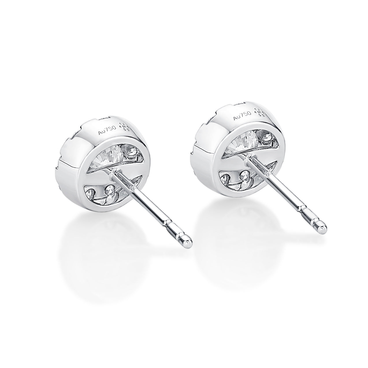 18KW DIAMOND STUDS EARRINGS