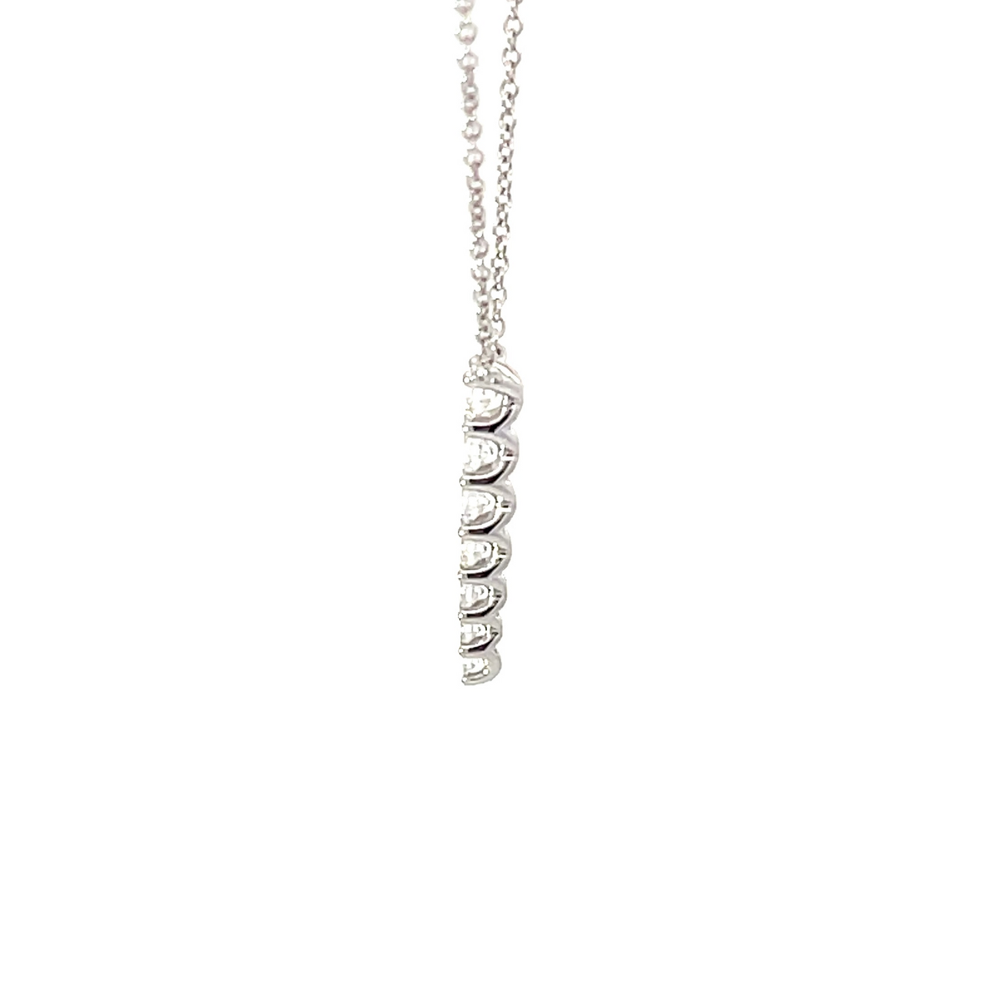 18KW DIAMOND IDENTITY PENDANT