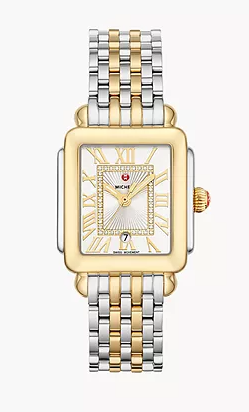 DECO MADISON MID TWO TONE 18K GOLD DIAMOND DIAL