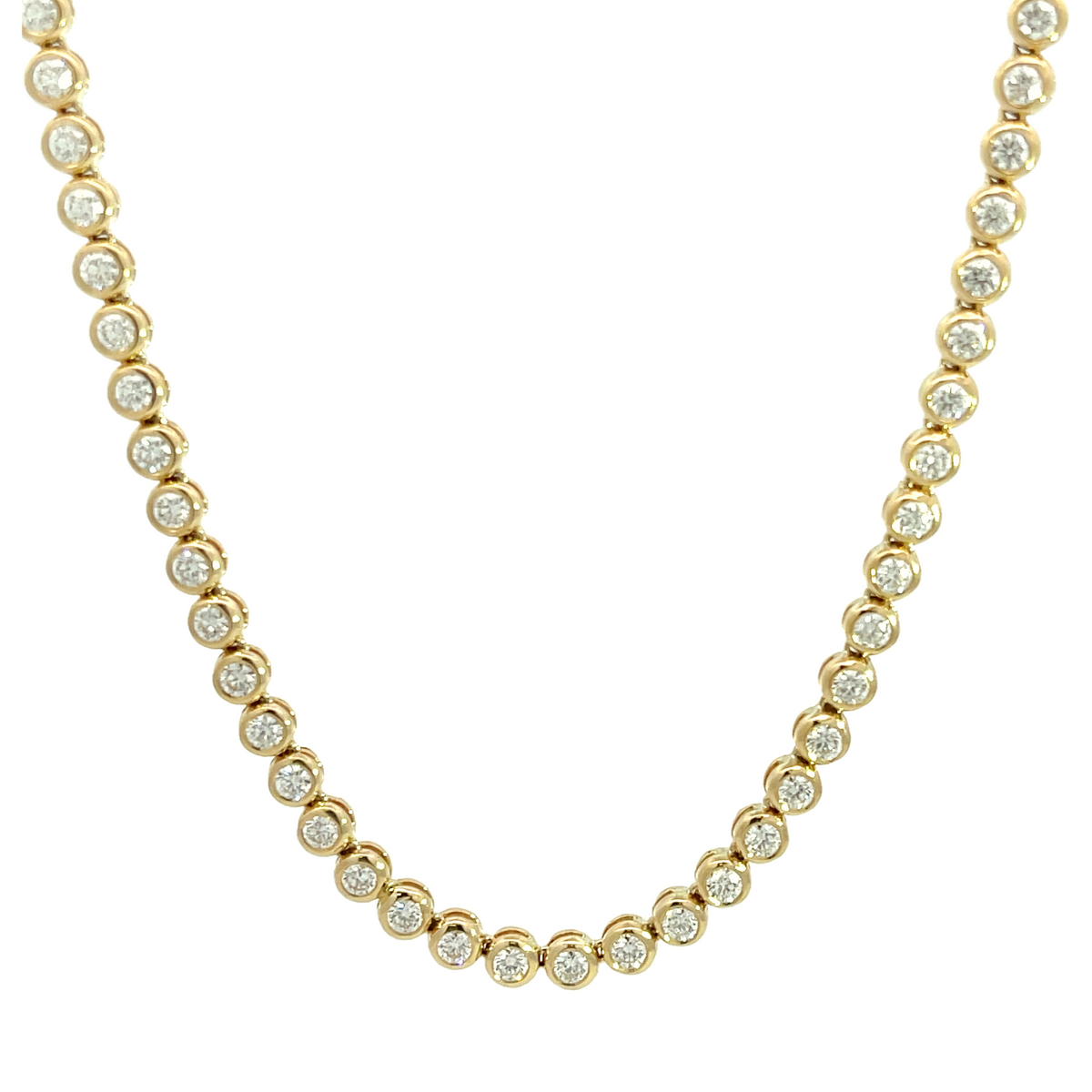 18KY DIA 8.39CT NECKLACE
