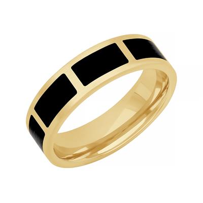 14KY & BLK CERAMIC BAND