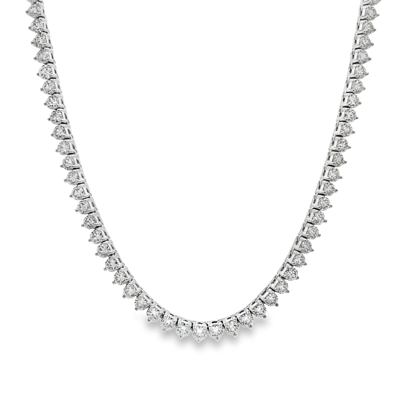 14KW DIAMOND TENNIS NECKLACE