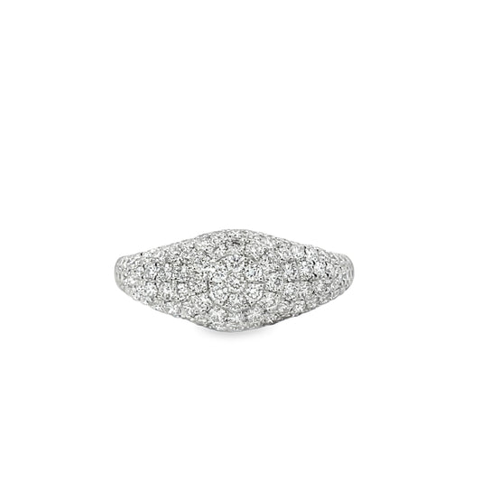 18KW DIAMOND PARAMOUNT SIGNET RING