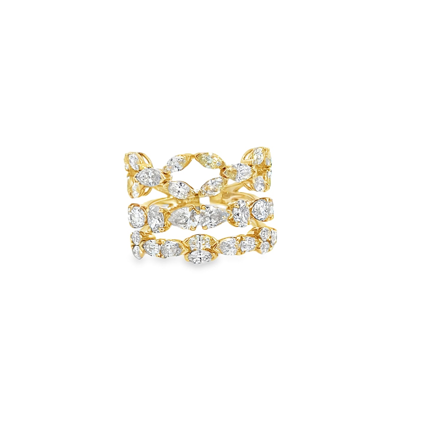 ETHO MARIA 18KY DIAMOND FASHION RING