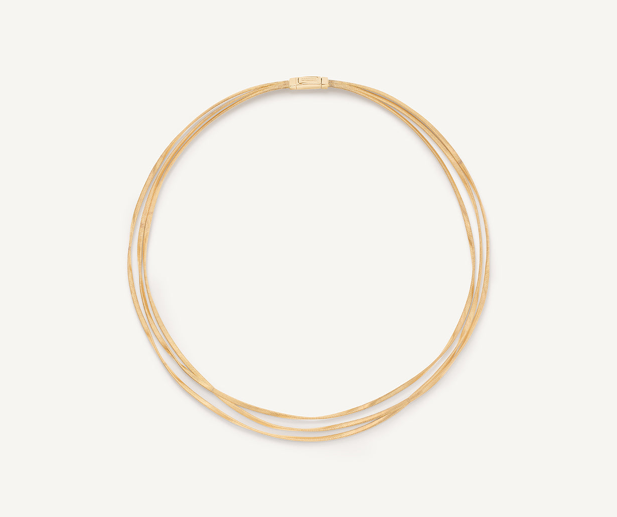 18KY MARRAKECH 3 STRAND COIL NECKLACE
