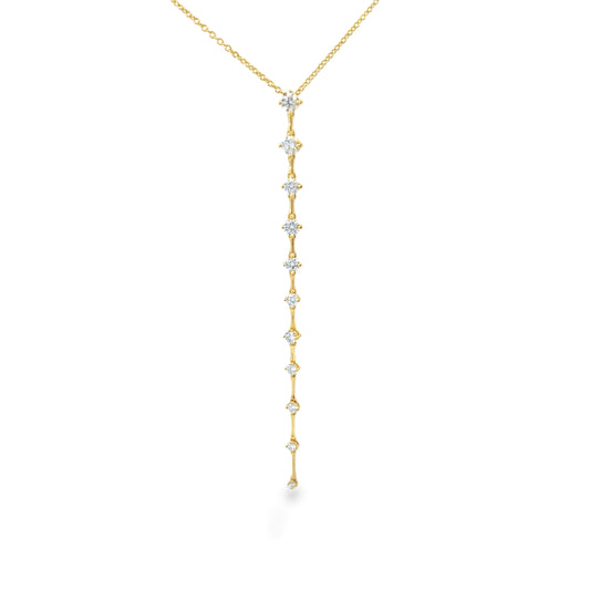 18KY DIAMOND CADENCE LARIAT