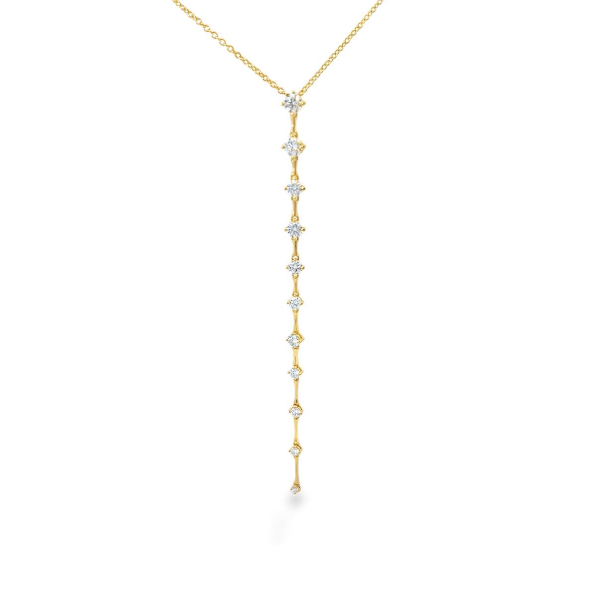 18KY DIAMOND CADENCE LARIAT