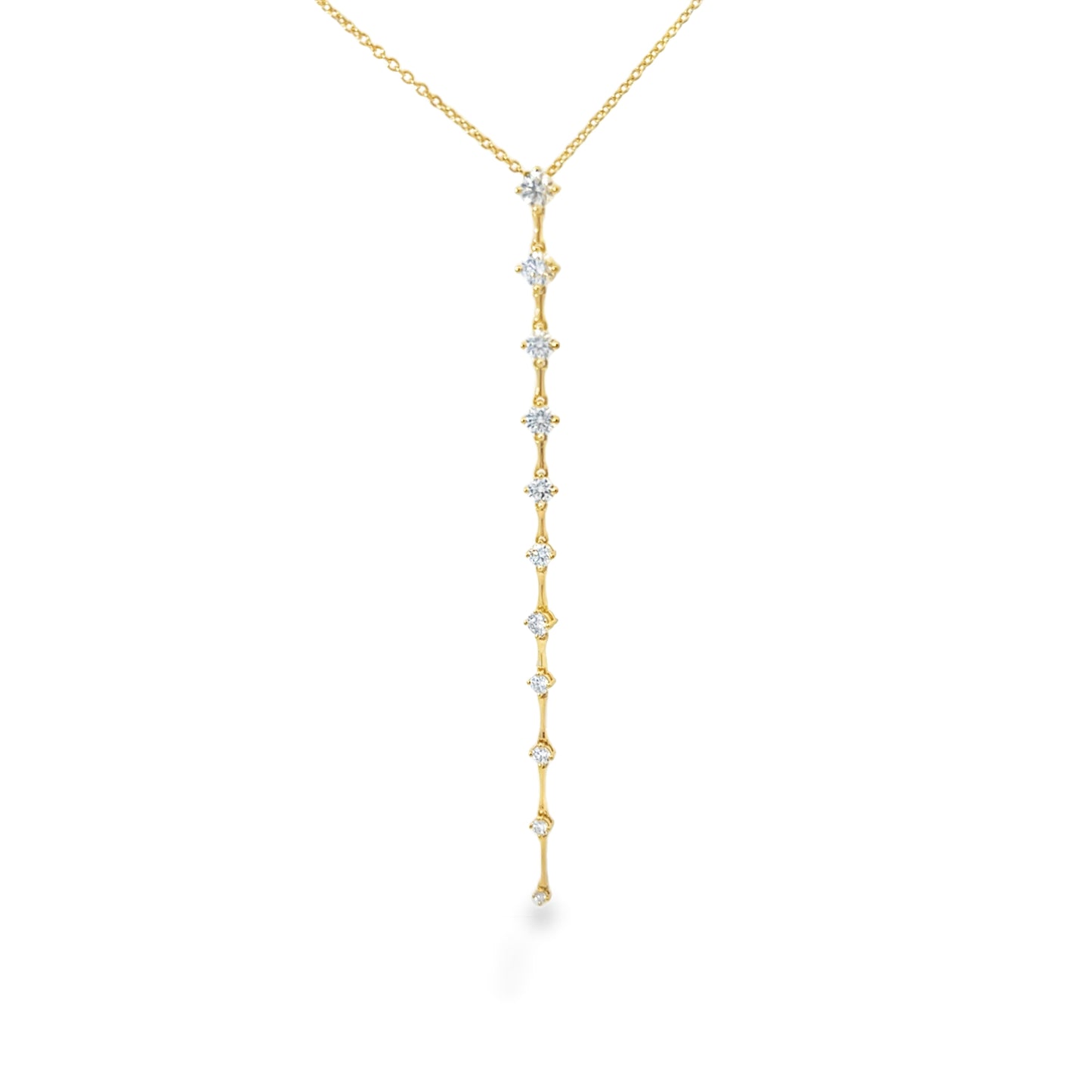 18KY DIAMOND CADENCE LARIAT