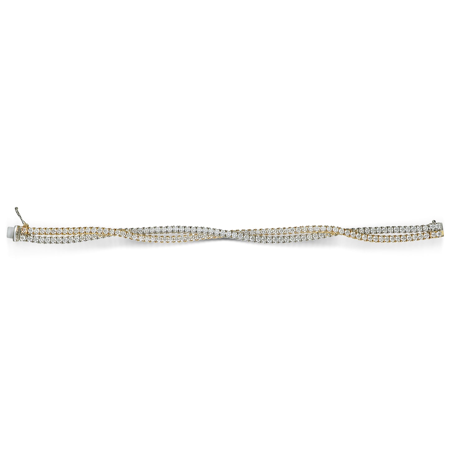 LEO PIZZO 18KYW DOUBLE ROW TENNIS BRACELET