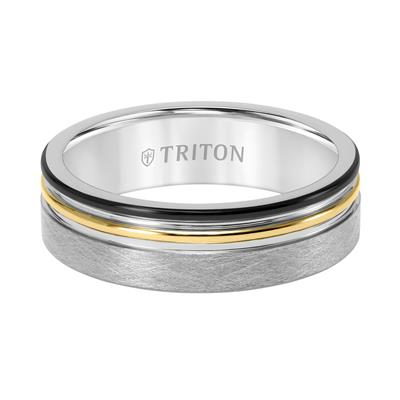 7MM CRYSTALINE FINISH TUNGSTEN BAND
