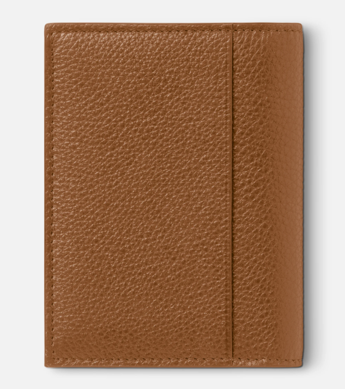 SOFT GRAIN CARD HOLDER 4CC CARAMEL