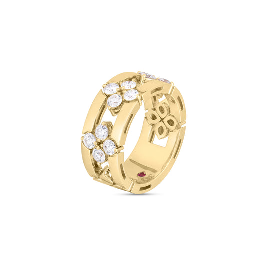 18KY LOVE IN VERONA DIAMOND OPEN FRAME RING