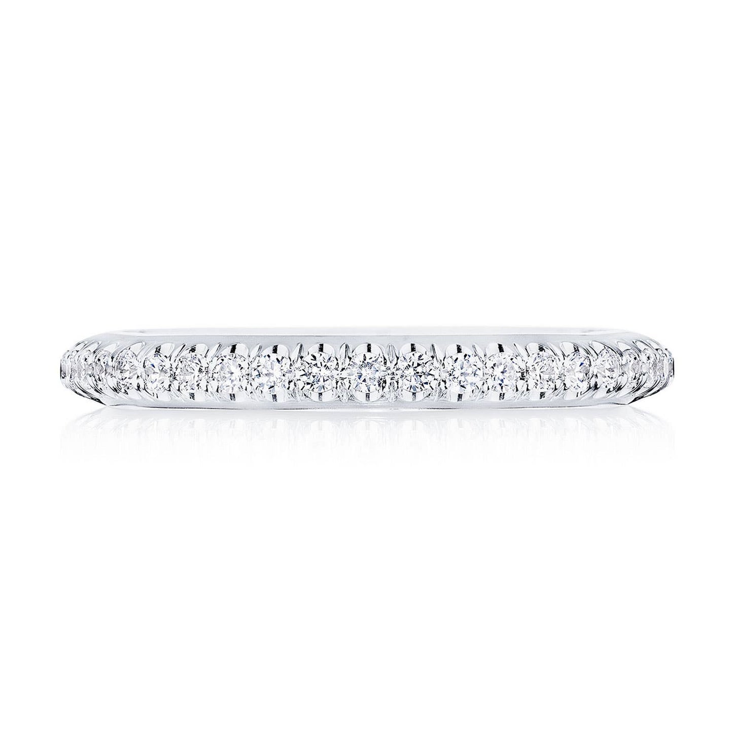 PLAT FRENCH PAVE DIA BAND .31TWT
