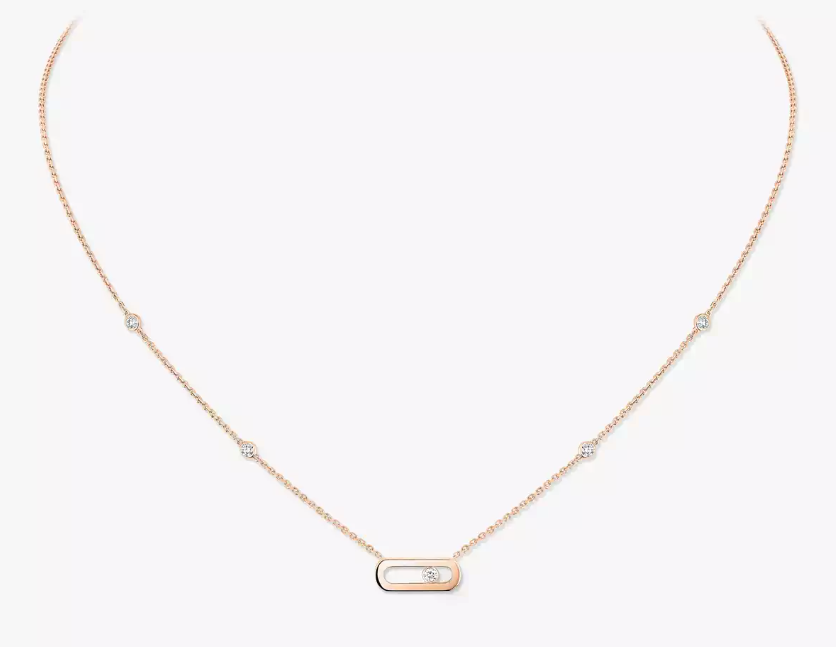MESSIKA 18KP GOLD MOVE UNO NECKLACE