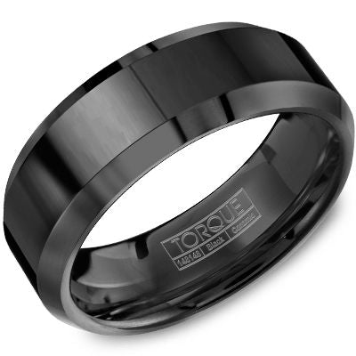 8MM BLACK CERAMIC SPORT BAND