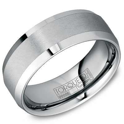 8MM TUNGSTEN CARBIDE SPORT BAND HIGH POLISH