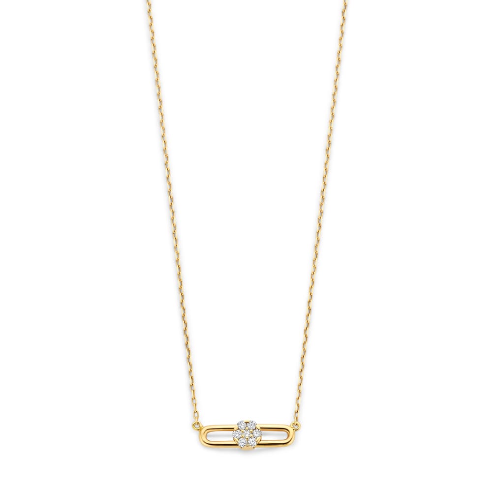 HULCHI BELLUNI 18KY DIAMOND TRESORE NECKLACE