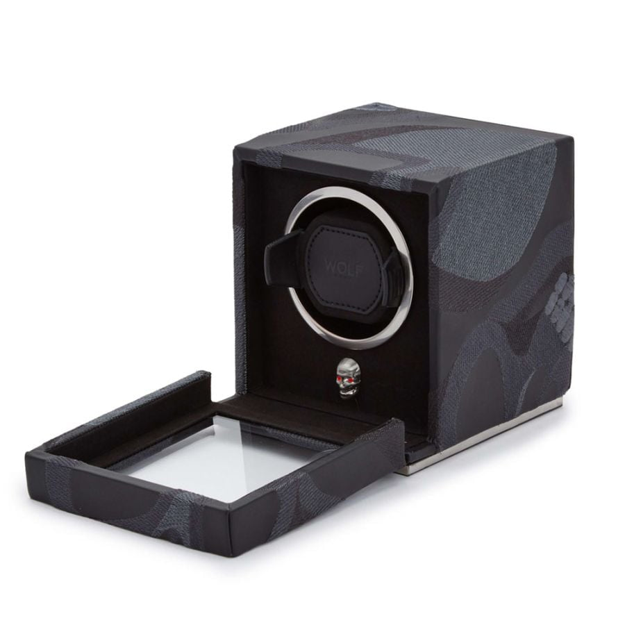 MEMENTO MORI CUB WATVCH WINDER W/COVER BLK