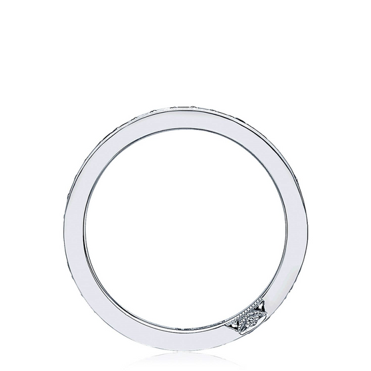PLATINUM 1/2 WAY DIAMOND BAND .29TWT