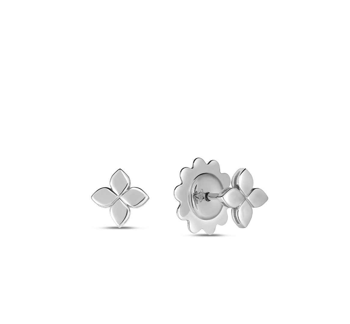 18KW LOVE IN VERONA FLOWER STUDS EARRINGS