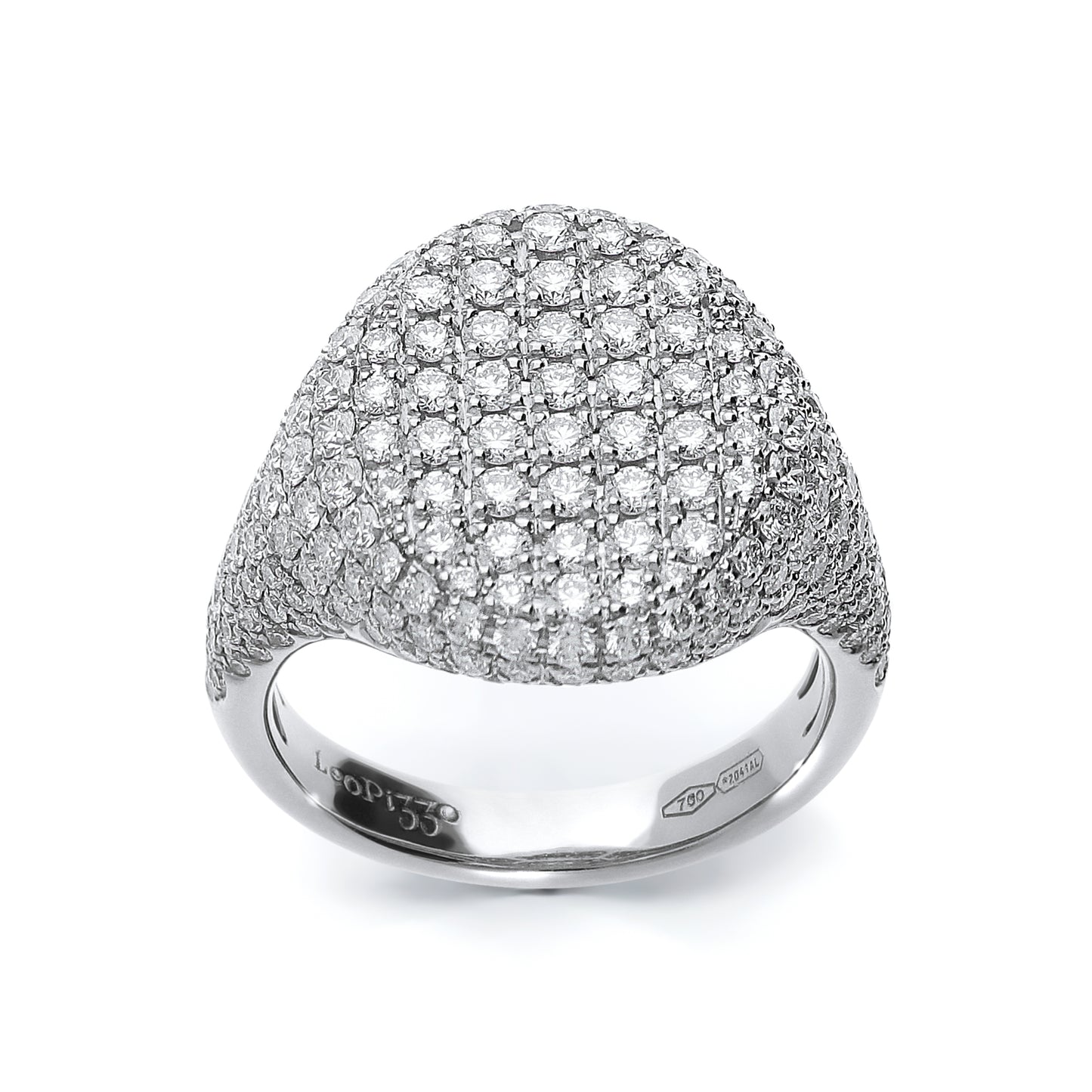 LEO PIZZO 18KW PAVE DIAMOND RING
