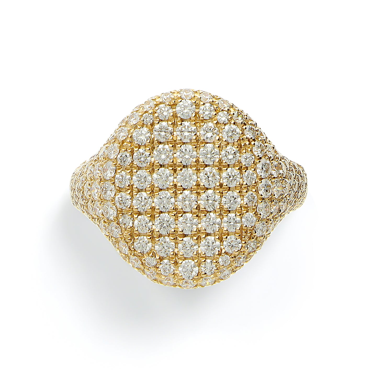LEO PIZZO 18KY PAVE DIAMOND RING