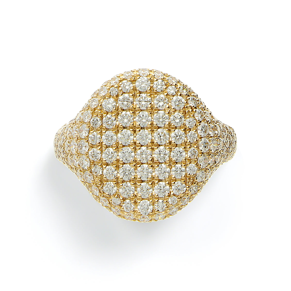LEO PIZZO 18KY PAVE DIAMOND RING