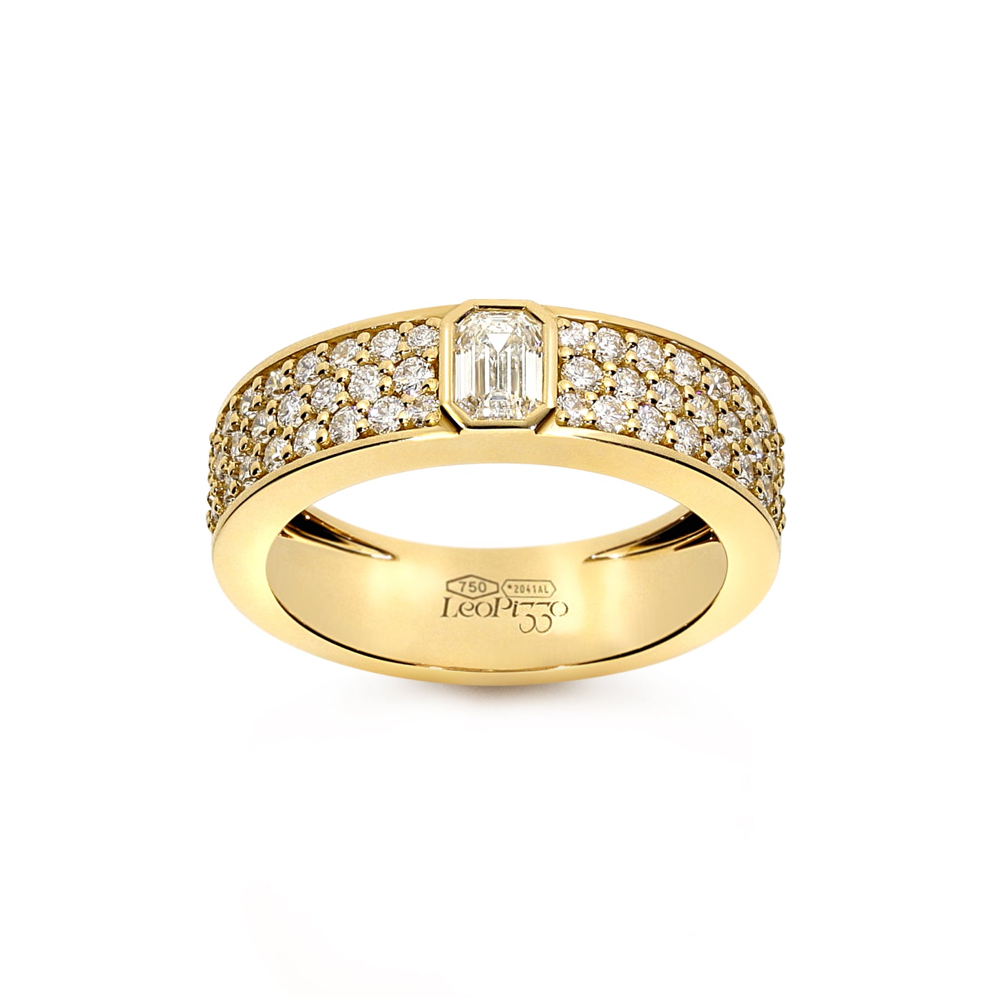 LEO PIZZO 18KY DIAMOND FASHION BAND