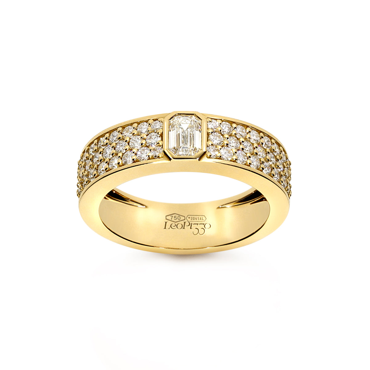 LEO PIZZO 18KY DIAMOND FASHION BAND