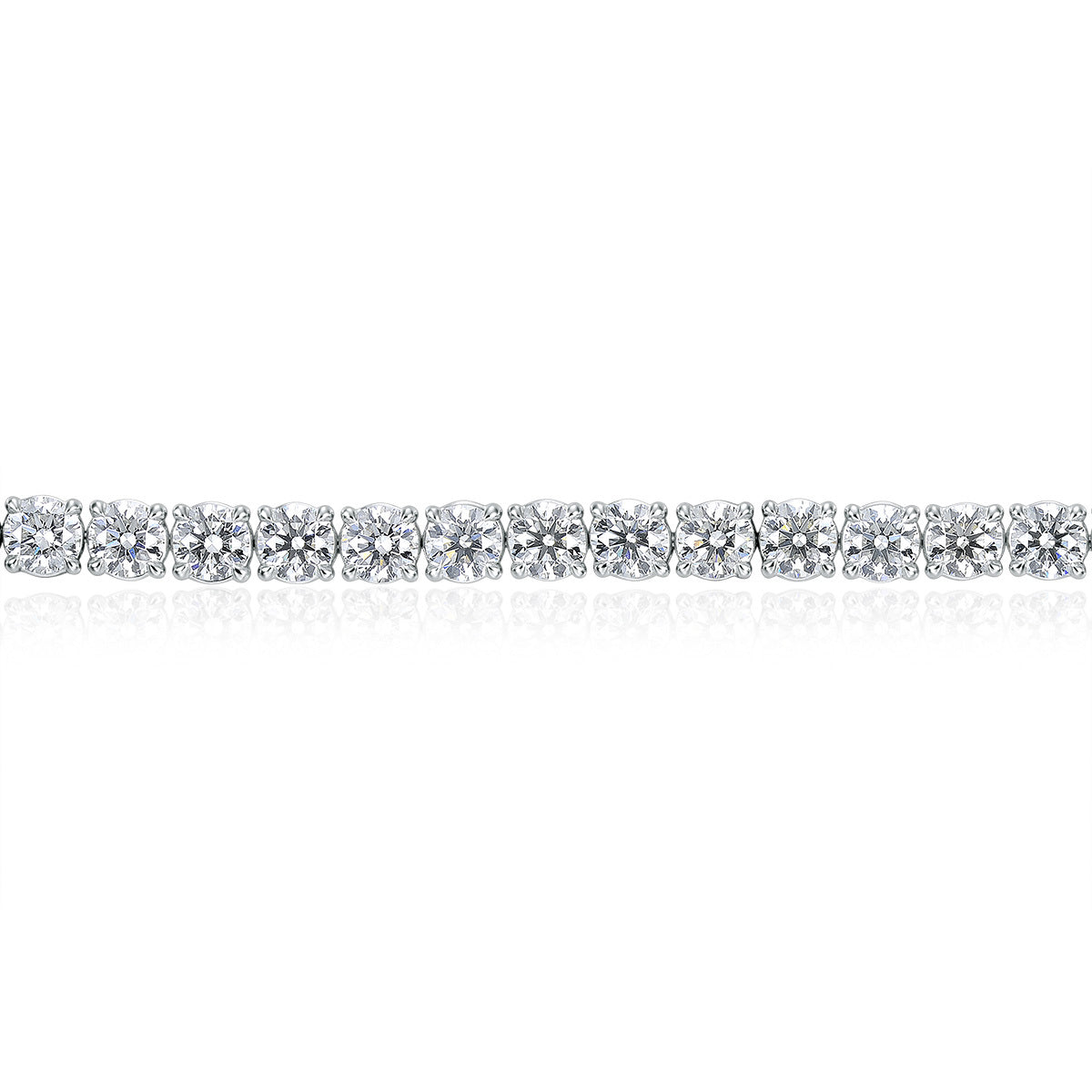 18KW 4PRONG TENNIS BRACELET