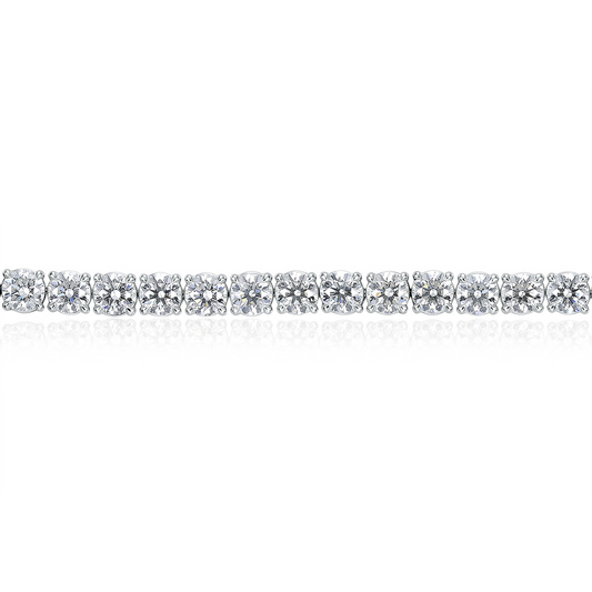 18KW 4PRONG TENNIS BRACELET