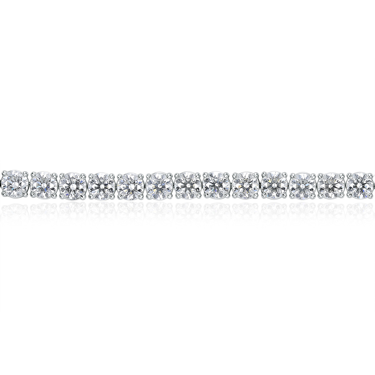 18KW 4PRONG TENNIS BRACELET