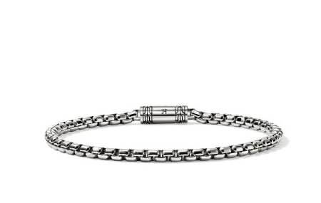 Box Chain Bracelet, Sterling Silver, 3.7MM