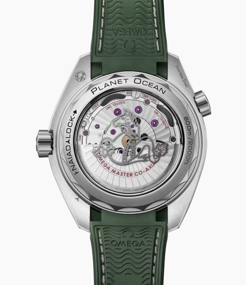 43.5MM SS PLANET OCEAN 600M GREEN BEZEL AND RUBBER STRAP