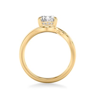 18KY Contemporary Engagement Ring