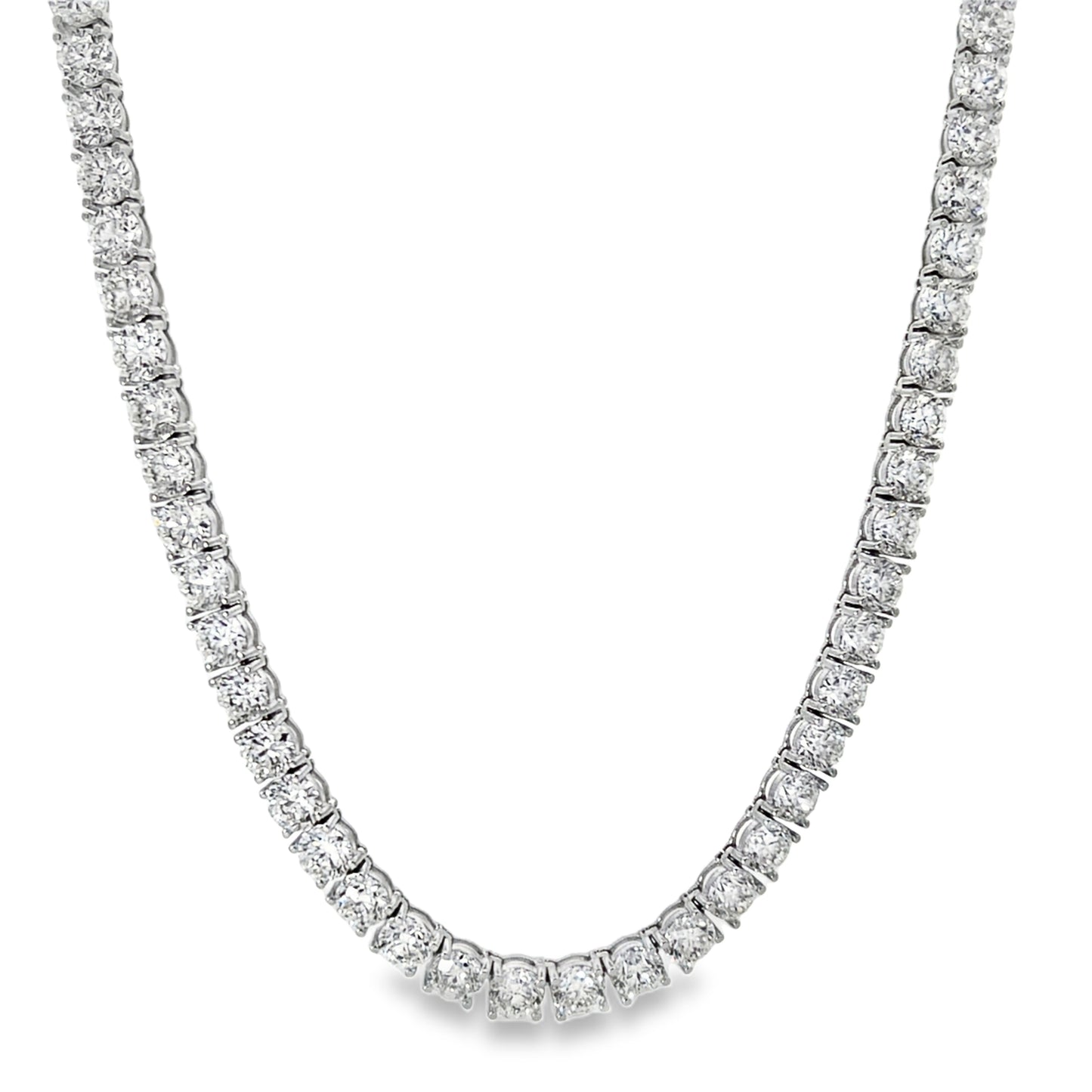 18KW DIAMOND TENNIS NECKLACE