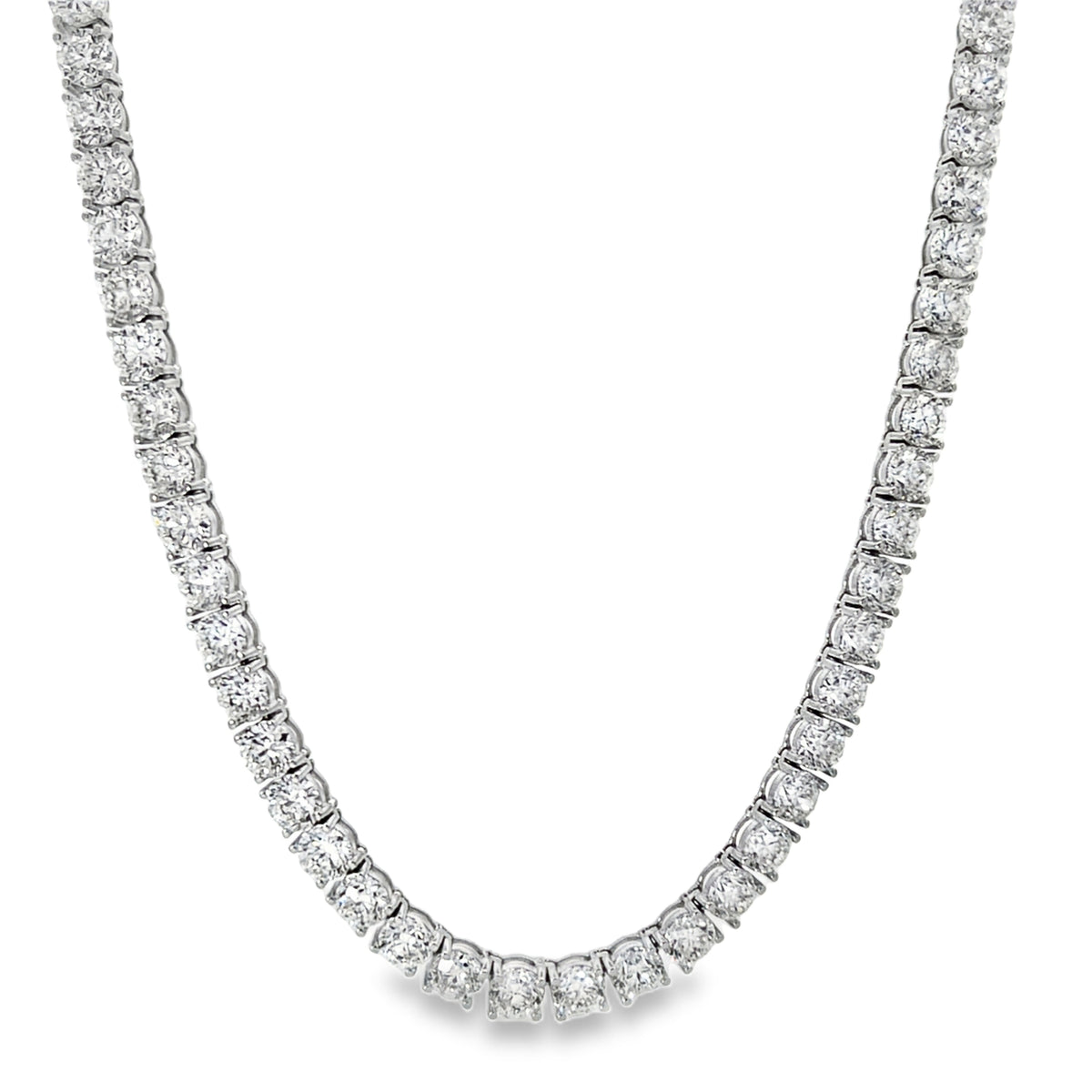 18KW DIAMOND TENNIS NECKLACE