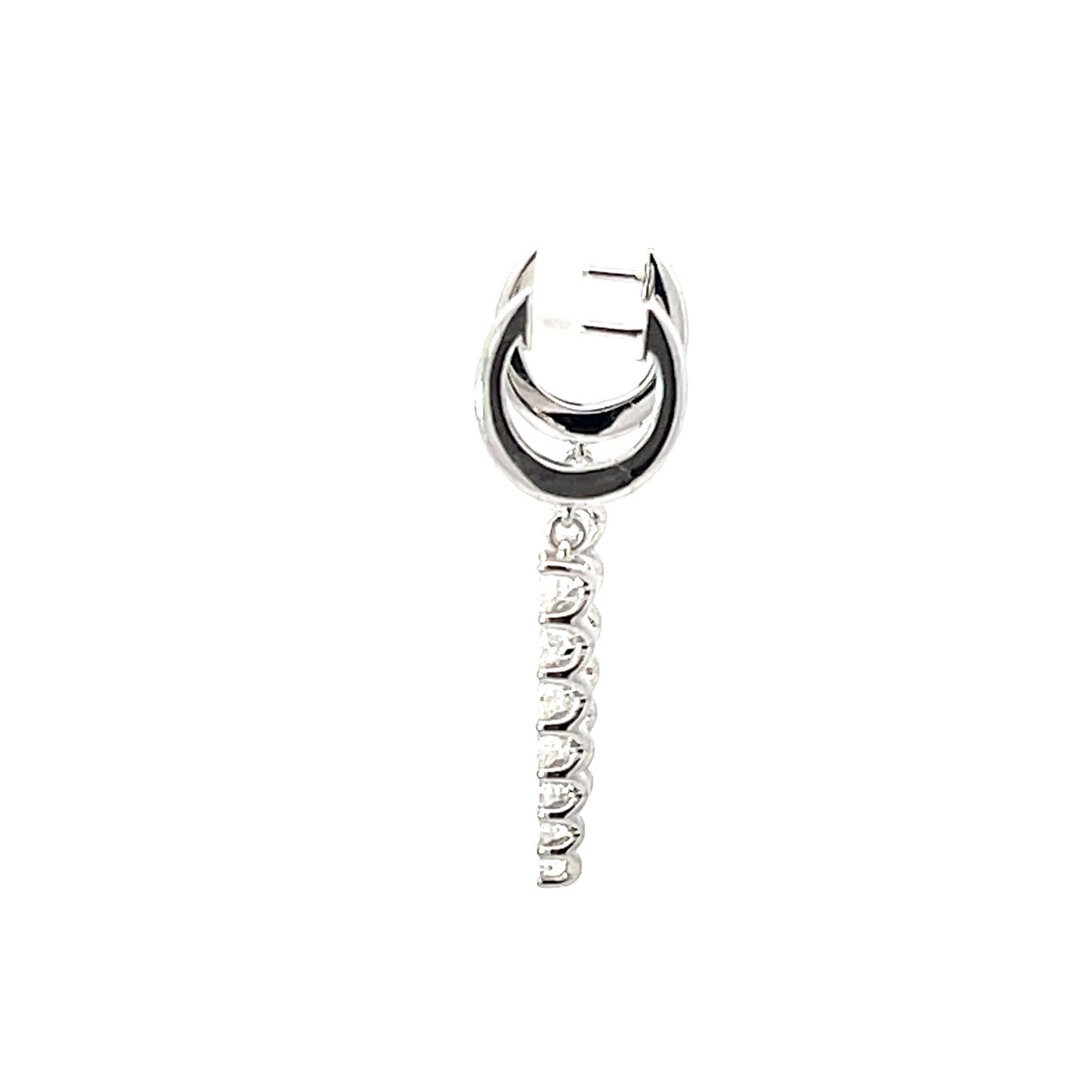 18KW DIAMOND IDENTITY DROP EARRINGS