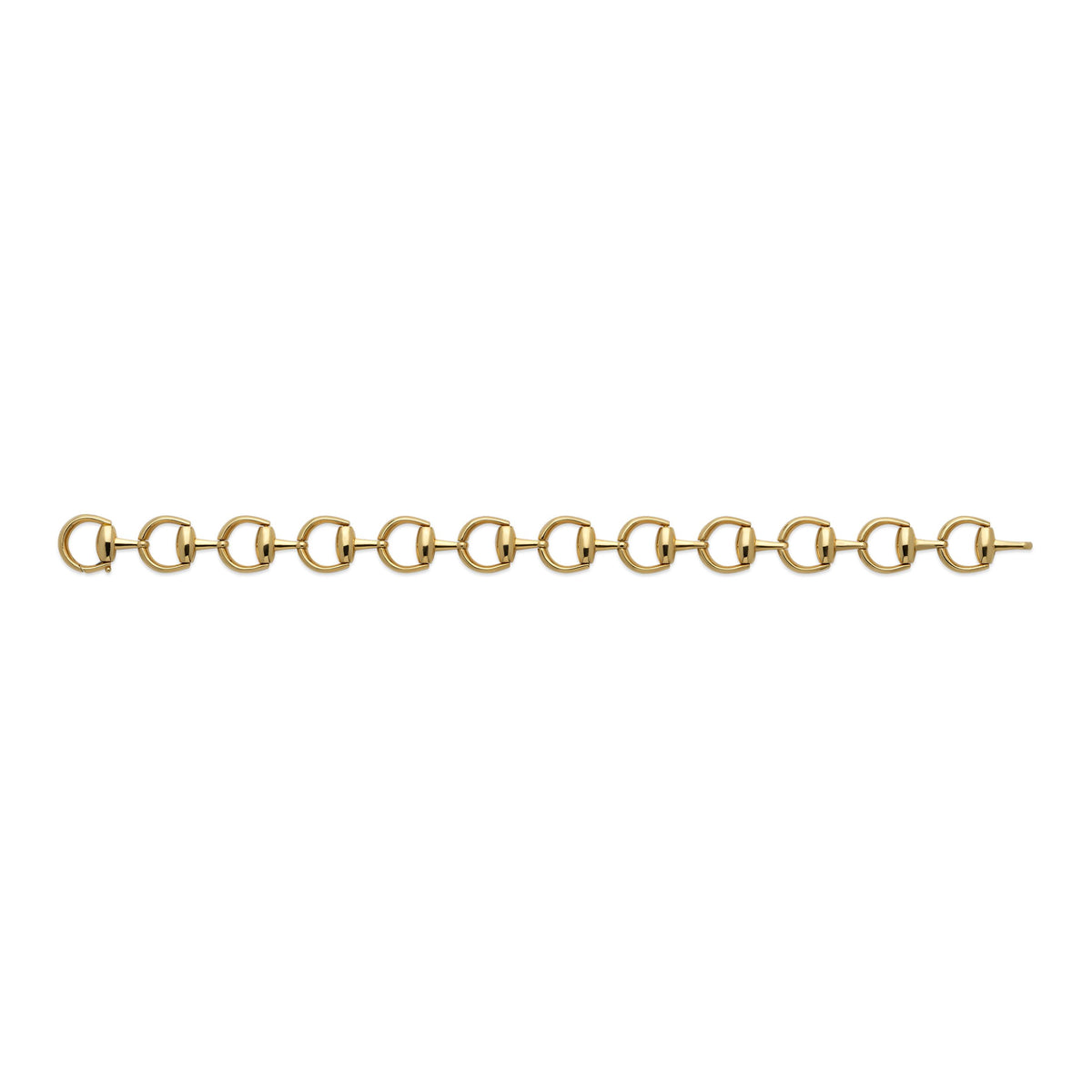 GUCCI 18KY HORSEBIT LINK BRACELET