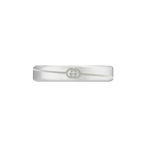 STERLING SILVER GUCCI TAG RING