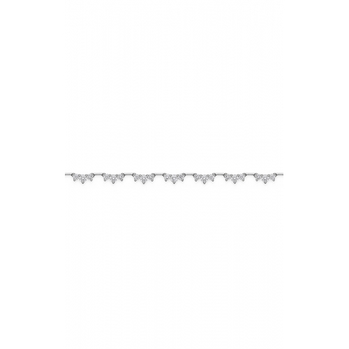 18KW DIAMOND TRINITY NECKLACE