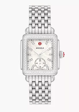 SS DECO MID DIAMOND DIAL & BEZEL